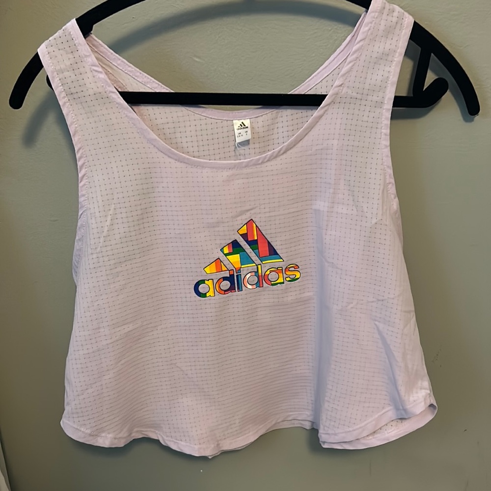 Adidas thin light weight crop top tank
